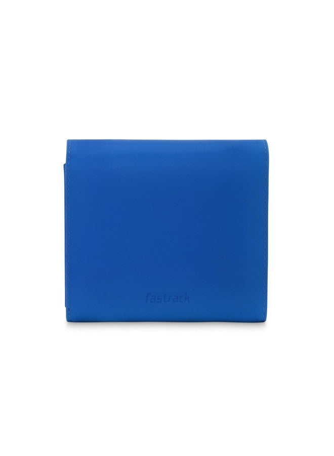 Fastrack Women's Faux Leather Casual Wallet,Blue - Image 4